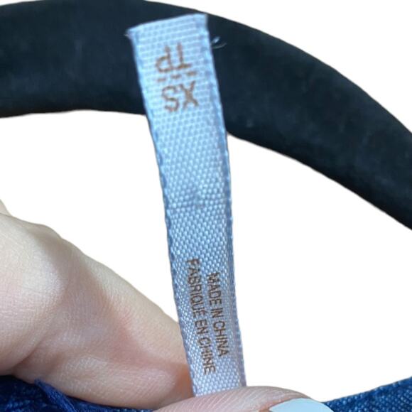 Free People long sleeve short chambray boho chic dress with belt - XS - Picture 12 of 13